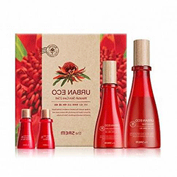 The Saem Urban Eco Waratah Skin Care 2 Set  - Набор уходовый с экстрактом телопеи (тонер 180 мл + лосьон 140 мл + тонер 20 мл + лосьон 20 мл)