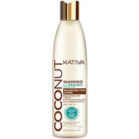 Kativa Coconut Shampoo With Organic Coconut Oill - Восстанавливающий шампунь с органическим кокосовым маслом для поврежденных волос 250 мл