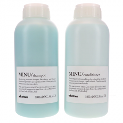 Davines Essential Haircare Minu Set - Набор защитный для сохранения косметического цвета волос (шампунь 1000 мл; кондиционер 1000 мл)