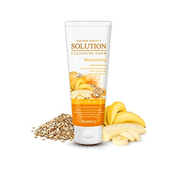 Deoproce Natural Perfect Solution Cleansing Foam Moisturizing - Пенка для умывания (овсянка и банан) 170 г