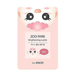 The Saem Zoo Park Brightening Lamb - Маска для лица с эффектом сияния 25 мл