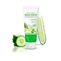 Deoproce Natural Perfect Solution Cleansing Foam Green Edition Cucumber - Пенка для умывания (огурец) 170 г