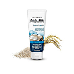 Deoproce Natural Perfect Solution Cleansing Foam Deep Cleansing - Пенка для умывания (рисовая вода) 170 г