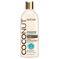 Kativa Coconut Shampoo With Organic Coconut Oill - Восстанавливающий шампунь с органическим кокосовым маслом для поврежденных волос 500 мл