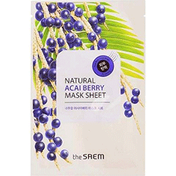 The Saem Natural Acai Berry Mask Sheet - Маска тканевая с экстрактом ягод асаи 21 мл