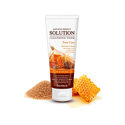 Deoproce Natural Perfect Solution Cleansing Foam Pore Care - Пенка для умывания (бурый сахар) 170 г