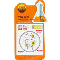 Mijin Cosmetics Uniquleen Vita Real Whitening Mask - Маска для лица тканевая витаминная 26 г