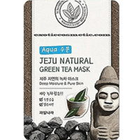The Welcos Jeju Nature's Green Tea Mask - Маска для лица успокаивающая 20 мл