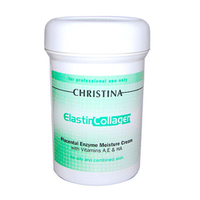 Christina Elastin Collagen Placental Enzyme Moisture Cream with Vit A, E & HA - Увлажняющий крем с плацентой, энзимами, коллагеном и эластином для жирной и комбинированной кожи 250 мл