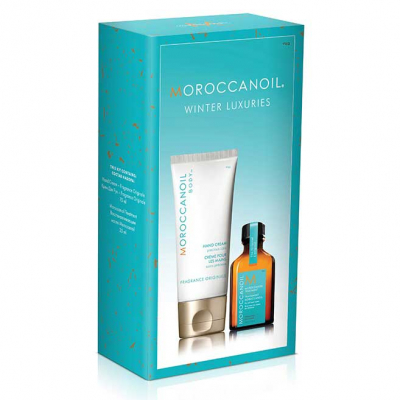 Moroccanoil "Winter Luxuries" - Набор "зимняя роскошь" (средство для всех типов волос 25 мл, крем для рук 75 мл)