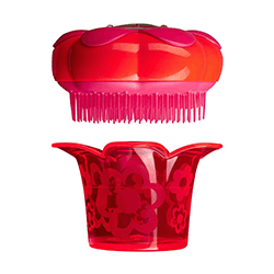 Tangle Teezer Compact Magic Flowerpot Juicy Pink - Компактная расческа для детей в форме цветка (красный)