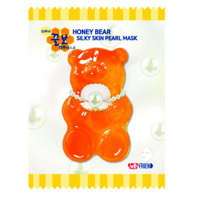 Frienvita JellyFrien Pearl Bear Mask - Тканевая маска с экстрактом жемчуга для увлажнения, упругости и сияния кожи 23 г
