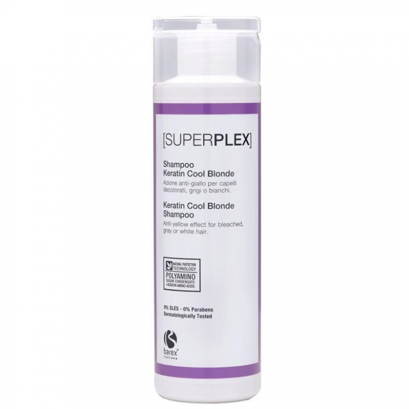 Barex Superplex Shampoo Keratin Cool Blonde - Шампунь для придания холодного оттенка 250 мл