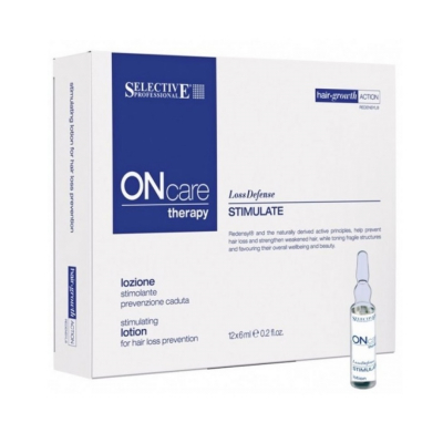Selective On Care Scalp Stimulate Lotion - Стимулирующий лосьон от выпадения волос 12*6 мл