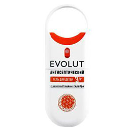 Evolut Gel For Hand - Гель для рук детский антисептический с наночастицами серебра 15 мл