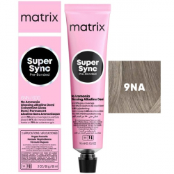 Matrix Super Sync Pre-Bonded 9NA - Краситель для волос безаммиачный очень светлый блондин натуральный пепельный 90 мл