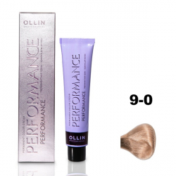 Ollin Performance Permanent Color Cream - Перманентная крем-краска для волос 9/0 блондин 60 мл