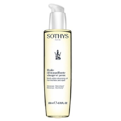 Sothys Multi-Action Cleansing Oil for Face and Eyes - Мультифункциональное масло для демакияжа лица и глаз 200 мл