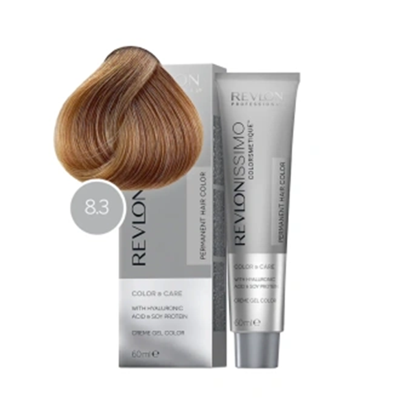 Revlon Revlonissimo Colorsmetique - Перманентная краска для волос №8.3 светлый блондин золотистый 60 мл  