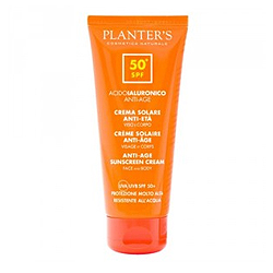 Planter's Solare Anti-Age Sunscreen Cream SPF 50+ - Крем солнцезащитный для лица и тела SPF 50+ с гиалуроновой кислотой 100 мл