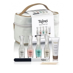 Trind «Beauty Case» Set - Набор для общего ухода за ногтями и руками в косметичке 4*9 мл+25 мл+1 шт