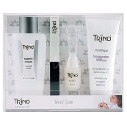Trind «Treat and Care» Set - Набор по уходу за руками и ногтями «Идеальные руки» 9 мл+125 мл+75 мл+1 шт