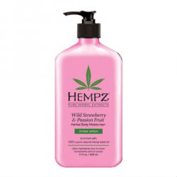 Hempz Wild Strawberry and Passion Fruit Herbal Moisturizer - Молочко для тела увлажняющее Земляника и Маракуйя 500 мл