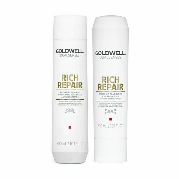 Goldwell Dualsenses Rich Repair Restoring Set - Набор для поврежденных волос (кондиционер 200мл; шампунь 250мл)