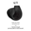 Ollin Color Platinum Collection - Перманентная крем-краска для волос 6/11 тёмно-русый интенсивно пепельный 100 мл