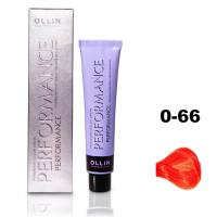 Ollin Performance Permanent Color Cream - Перманентная крем-краска для волос 0/66 красный 60 мл