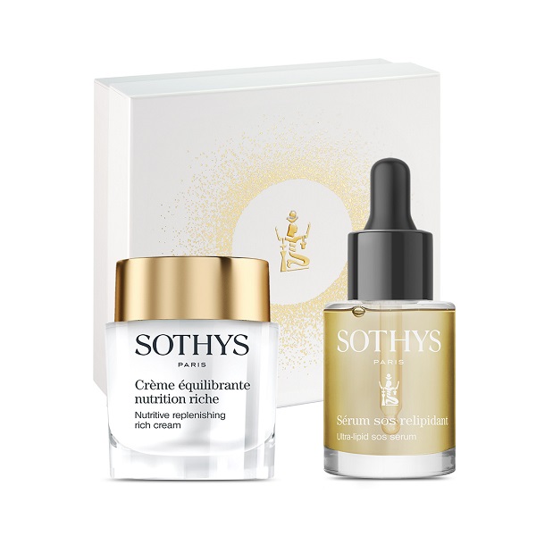 Sothys Nutritive Box - Набор подарочный (Обогащенный питательный регенерирующий крем для лица 50 мл, ультрапитательная сыворотка 30 мл)