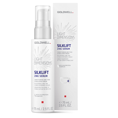 Goldwell Light Dimensions Silk Lift Serum 2 in 1 - Ультраконцентрированная сыворотка для стабилизации тона 75 мл