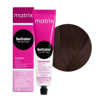 Matrix SoColor Pre-Bonded - Крем-краска для волос с бондером 4VA шатен перламутрово-пепельный 90 мл