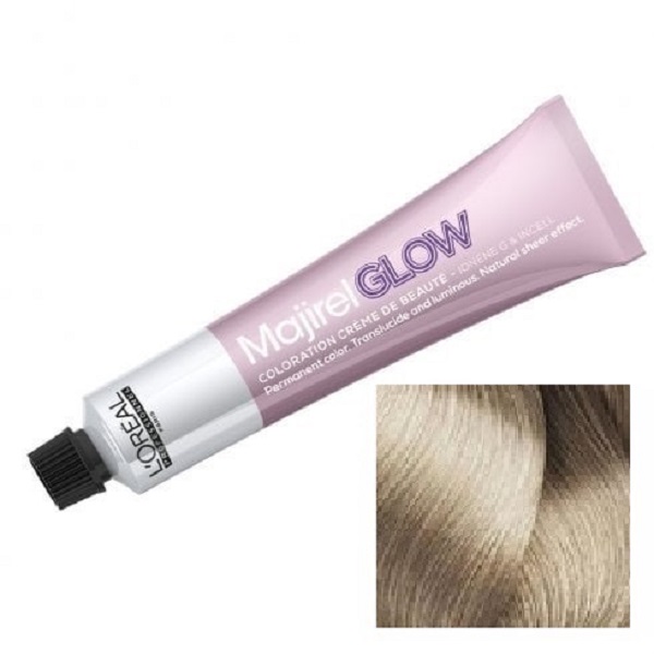 L'Oreal Professionnel Majirel Glow Light Base ASH and Beige - Полупрозрачный перманентный краситель 13 (для светлых баз) Белое золото 50 мл