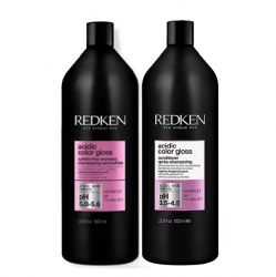 Redken Acidic Color Gloss Set - Набор для защиты цвета и блеска окрашенных волос  (шампунь 1000 мл, кондиционер 1000 мл)