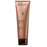 Sothys Sun Care Protective Lotion Face And Body SPF30 High Protection UVA/UVB - Эмульсия с SPF30 для лица и тела 125 мл