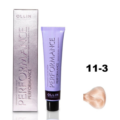Ollin Performance Permanent Color Cream - Перманентная крем-краска для волос 11/3 специальный блондин золотистый 60 мл
