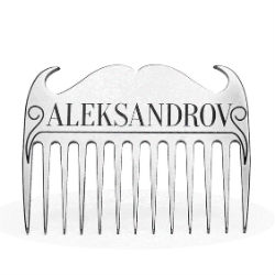 Aleksandrov - Гребень для бороды титан гравировка