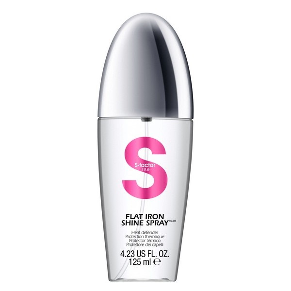 Tigi S-Factor Flat Iron Shine Spray - Термозащитный спрей-блеск для волос 125 мл