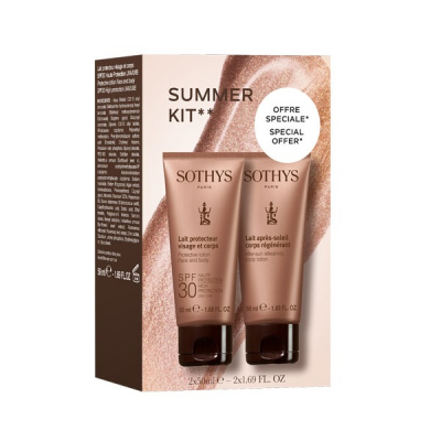 Sothys Sun Care Promo Set - Промо-набор "Солнечная линия" (эмульсия для лица и тела 50 мл, молочко для тела 50 мл)