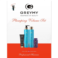 Greymy Plumping Volume Set - Набор для объёма волос (шампунь; кондиционер; маска; пудра) 560 мл