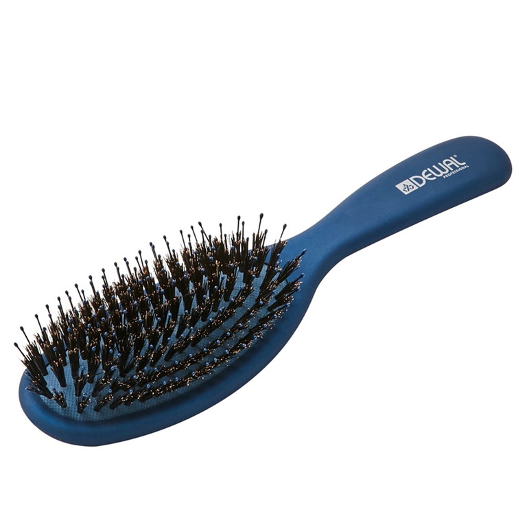Dewal Exception BREX702 - Щетка массажная на подушке с нейлоновым штифтом и натуральной щетиной,9 рядов