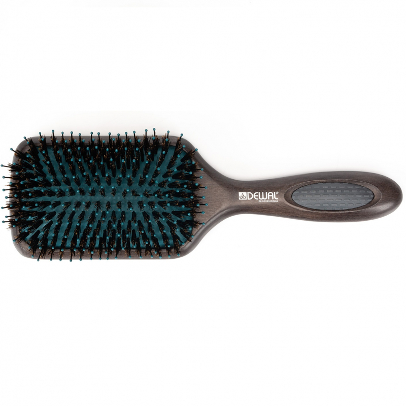 Dewal Magic Forest BRMF361 - Щетка массажная прямоугольная, деревянная, нейлоновый штифт + натуральная щетина,11 рядов