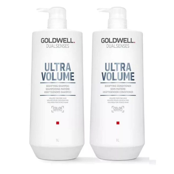 Goldwell Dualsenses Ultra Volume Set - Набор для объема (кондиционер 1000мл; шампунь 1000мл)
