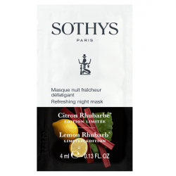 Sothys Refreshing Night Mask - Омолаживающая ночная маска для сияния и свежести кожи лимон-ревень 4 мл х 8 шт