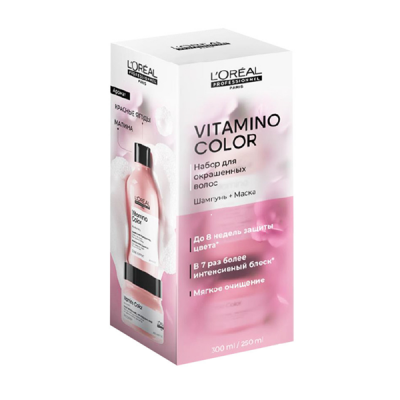 L'Oreal Professionnel Serie Expert Vitamino Color - Подарочный набор для окрашенных волос (шампунь 300 мл + маска 250 мл)