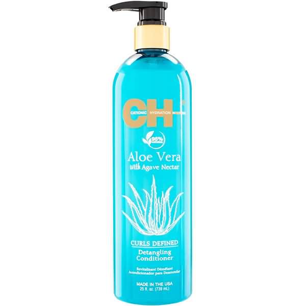 CHI Aloe Vera With Agava Nectar Detangling Conditioner - Кондиционер для облегчения расчесывания 739 мл — CHI Aloe Vera - Линия для всех типов кудрявых волос