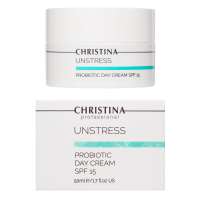 Christina Unstress Probiotic day Cream SPF15 - Дневной крем с пробиотическим действием SPF15 50 мл