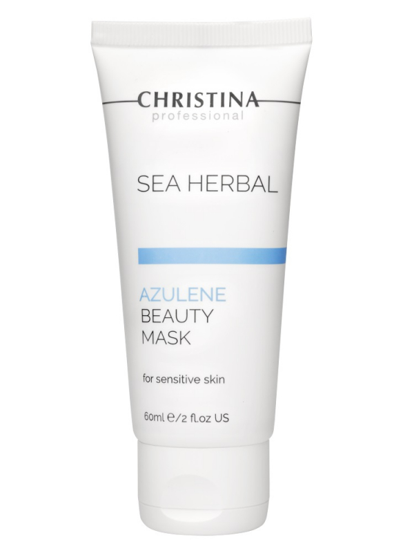 Christina Sea Herbal Beauty Mask Azulene - Азуленовая маска красоты для чувствительной кожи 60 мл