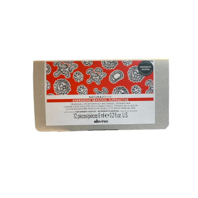 Davines New Natural Tech Energizing Seasonal Superactive Lotion - Энергетический сезонный суперактивный лосьон для редеющих и ломких волос 12 х 6 мл